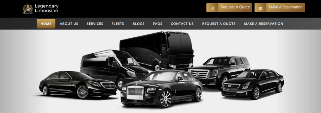 Limousine Service Website Design 28 legendarylimousine