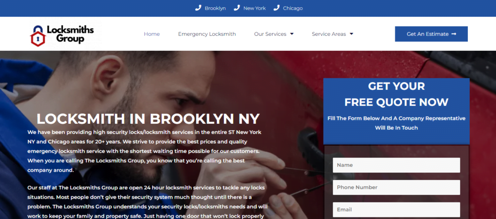 Locksmith Website Design 37 locksmithsgroup