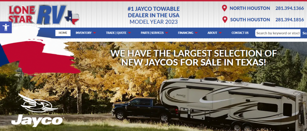 RV Dealer Website Design 44 lonestarrv