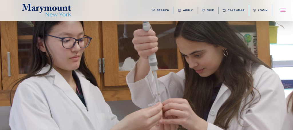 Catholic school Website Design 3 marymountnyc