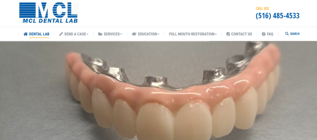 Dental laboratory Website Design 25 mcldentallab