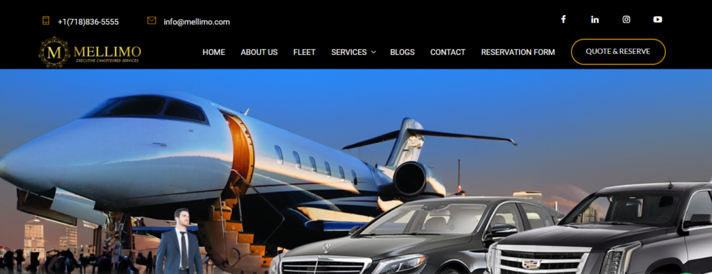 Limousine Service Website Design 33 mellimo
