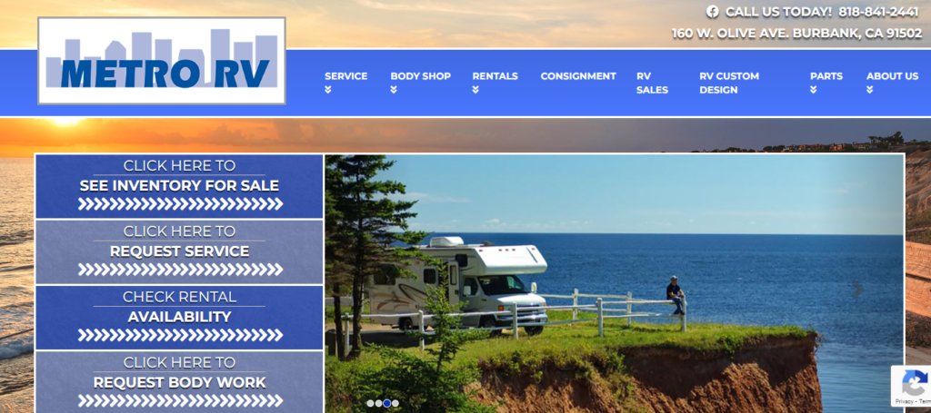 RV Dealer Website Design 31 metrorv