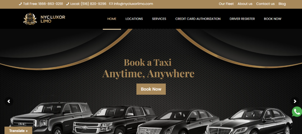 Limousine Service Website Design 10 nycluxorlimo