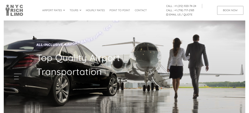 Limousine Service Website Design 11 nycrichlimo