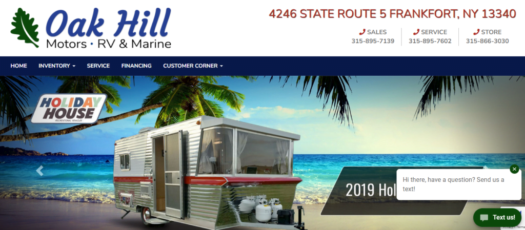 RV Dealer Website Design 17 oakhillmotorsrv