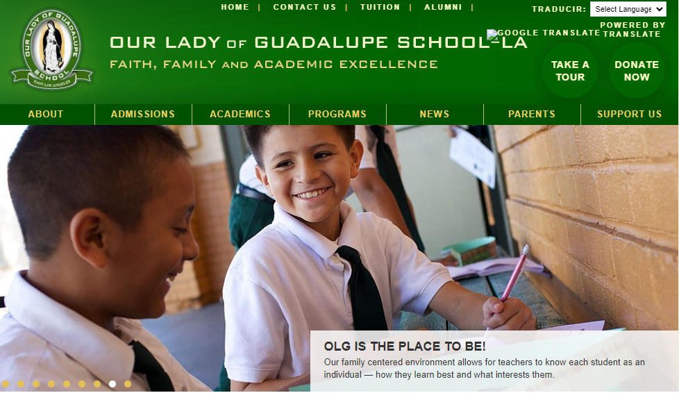 Catholic school Website Design 48 olglions