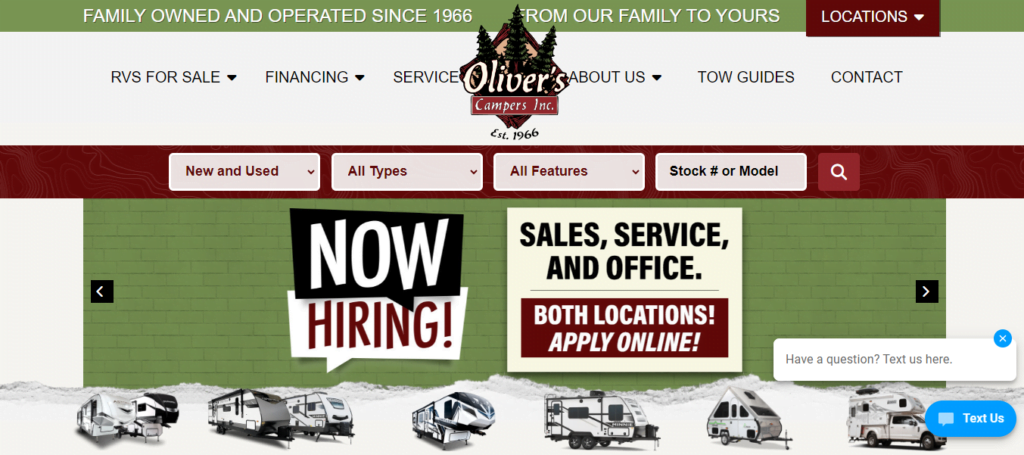 RV Dealer Website Design 20 oliverscampers