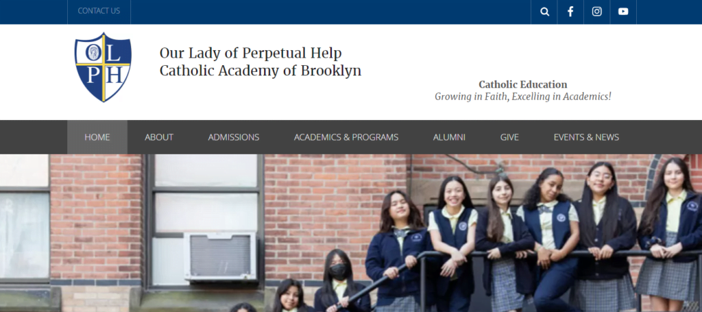 Catholic school Website Design 31 olphcab