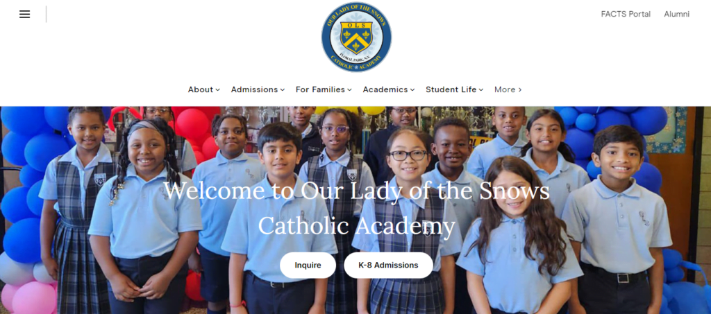 Catholic school Website Design 27 olscafp