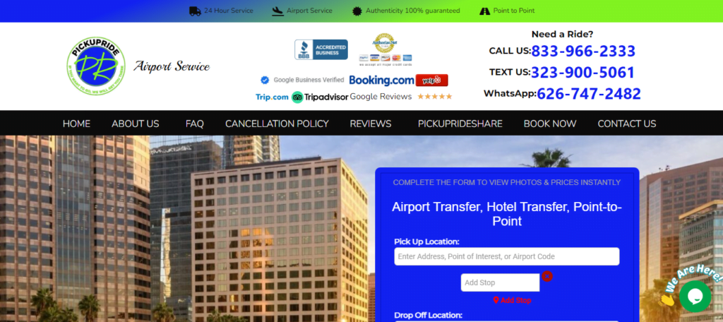 Limousine Service Website Design 38 pickupride