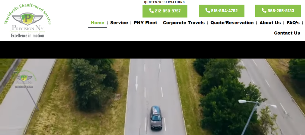 Limousine Service Website Design 12 precisioncarsny