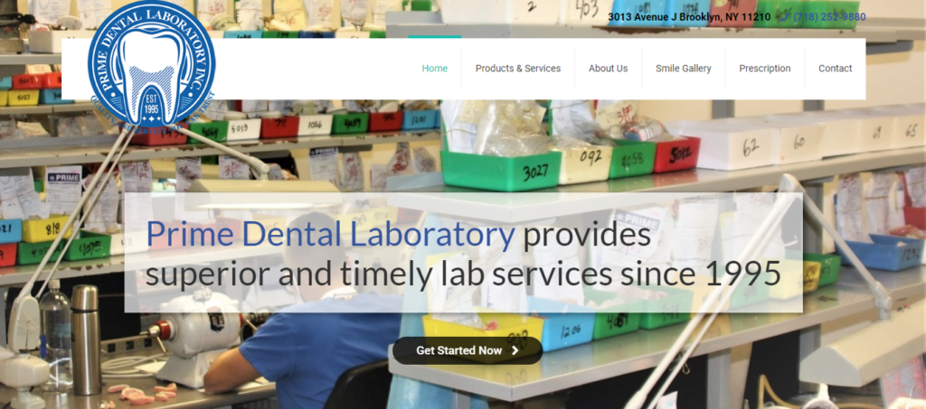 Dental laboratory Website Design 9 primedentallabinc