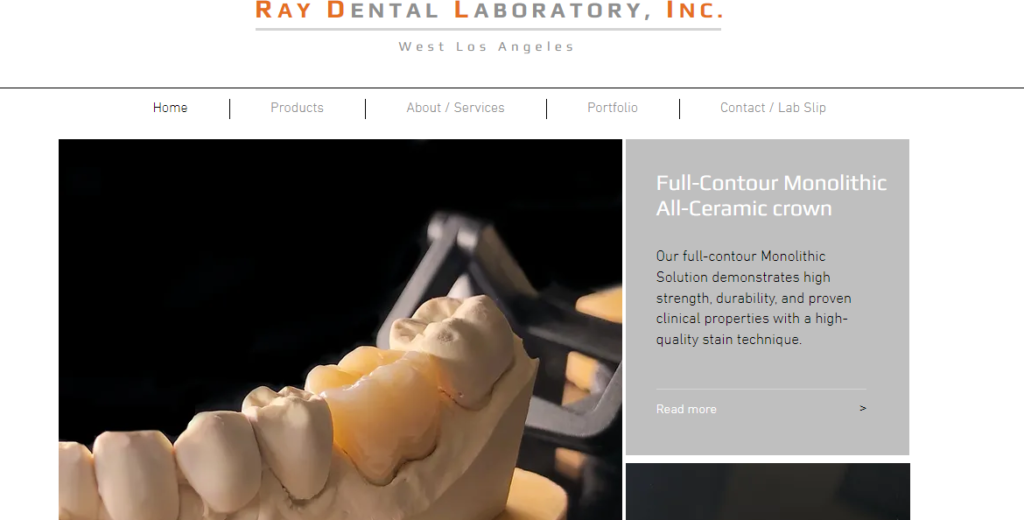 Dental laboratory Website Design 38 raydentallab