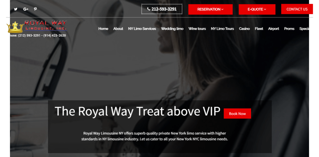 Limousine Service Website Design 34 royalwaylimo