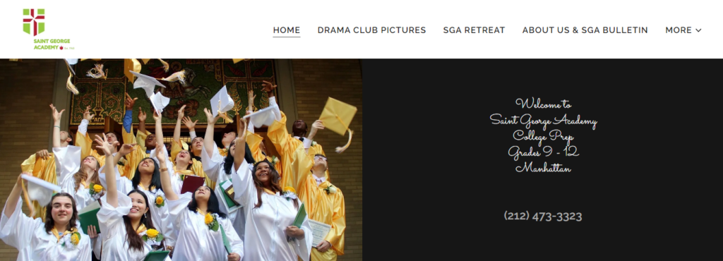 Catholic school Website Design 6 saintgeorgeacademy