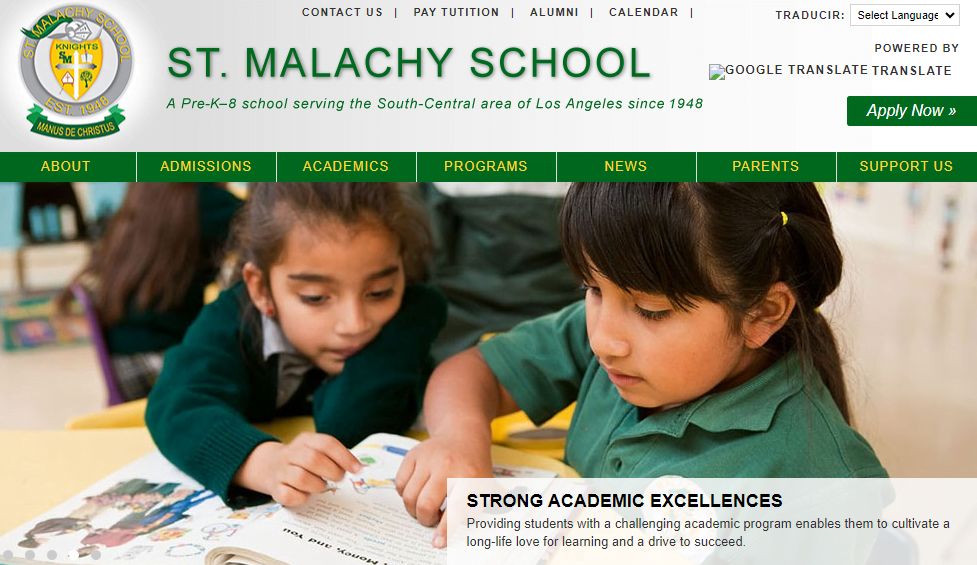 Catholic school Website Design 49 saintmalachyschool