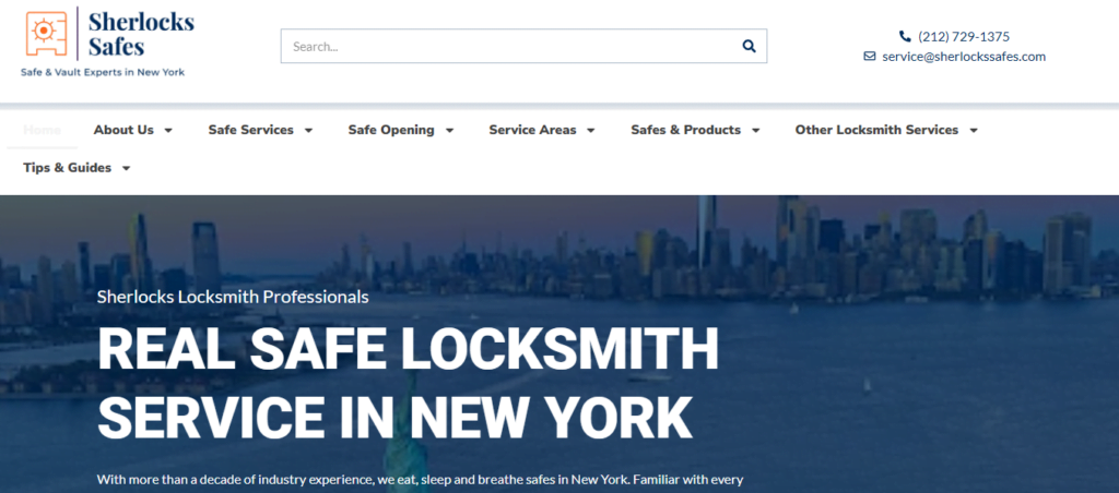 Locksmith Website Design 26 sherlockssafes