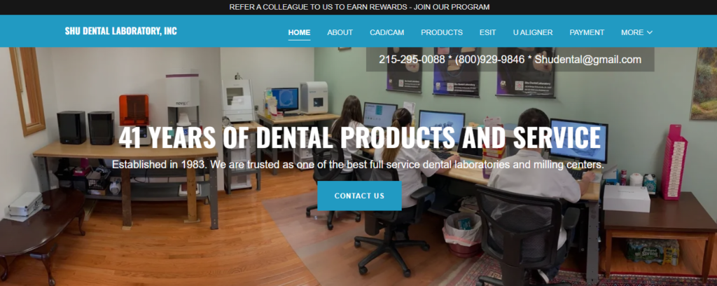 Dental laboratory Website Design 14 shudental