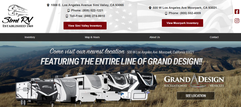 RV Dealer Website Design 33 simi rv