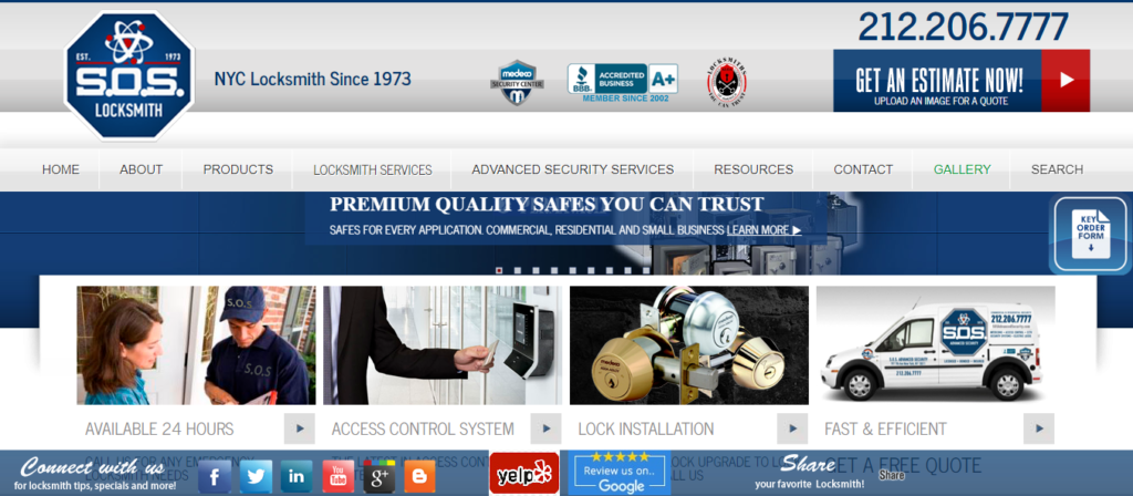 Locksmith Website Design 5 soslocksmith