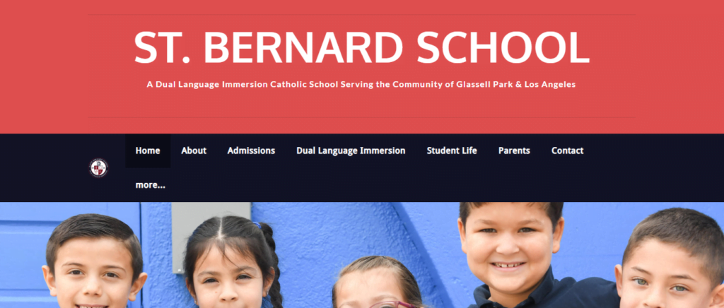 Catholic school Website Design 41 stbernard school