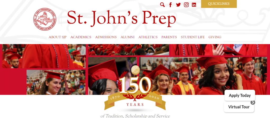 Catholic school Website Design 32 stjohnsprepschool