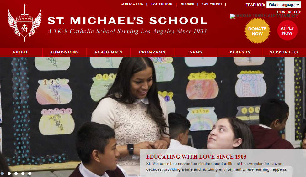 Catholic school Website Design 44 stmichaelguardians