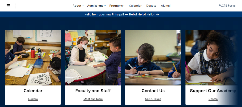 Catholic school Website Design 37 stroseoflimacatholicacademy