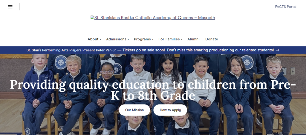 Catholic school Website Design 40 ststanscaqn