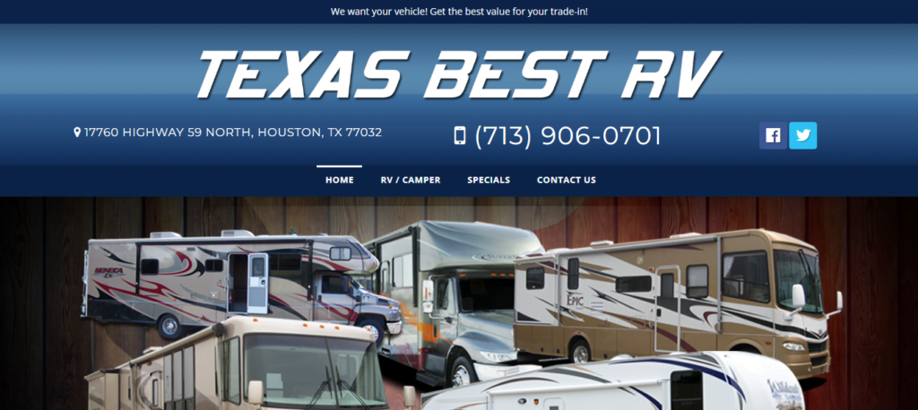 RV Dealer Website Design 50 texasbestrv
