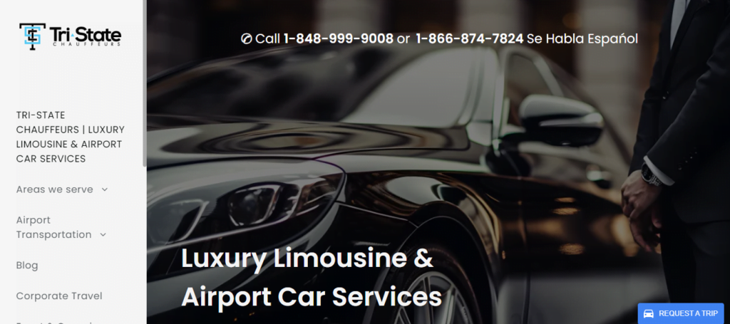 Limousine Service Website Design 36 tristatechauffeurs