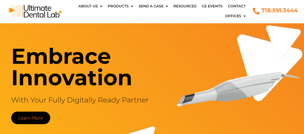 Dental laboratory Website Design 5 ultimatedentallab