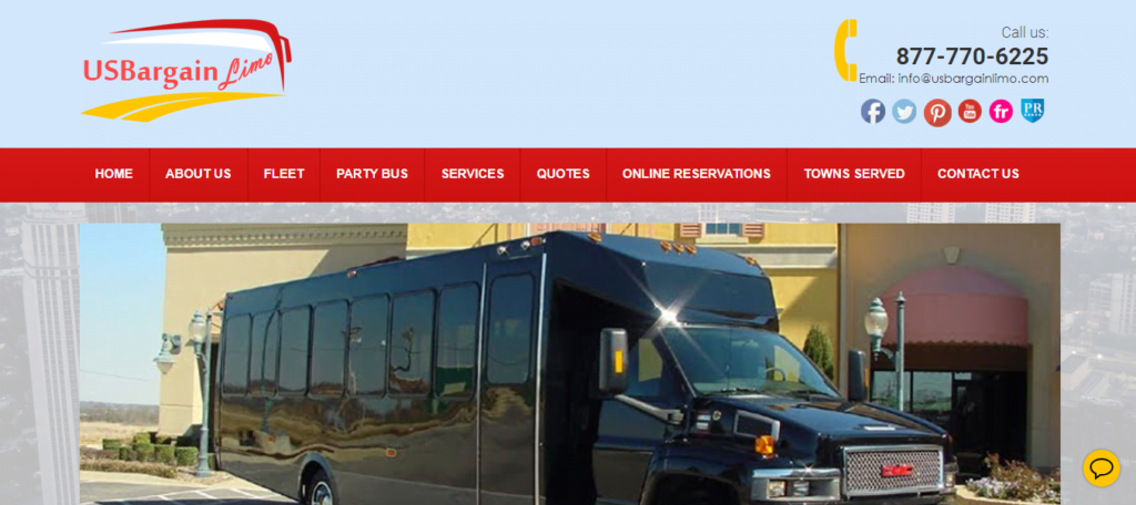 Limousine Service Website Design 35 usbargainlimo