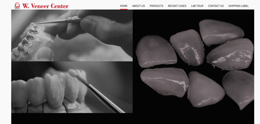 Dental laboratory Website Design 18 wveneer