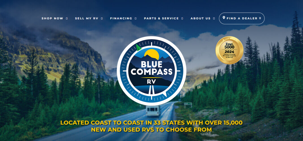 RV Dealer Website Design 15 Blue Compass RV