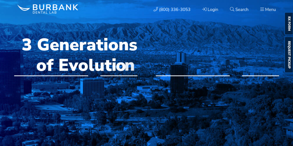 Dental laboratory Website Design 10 Burbank Dental Lab