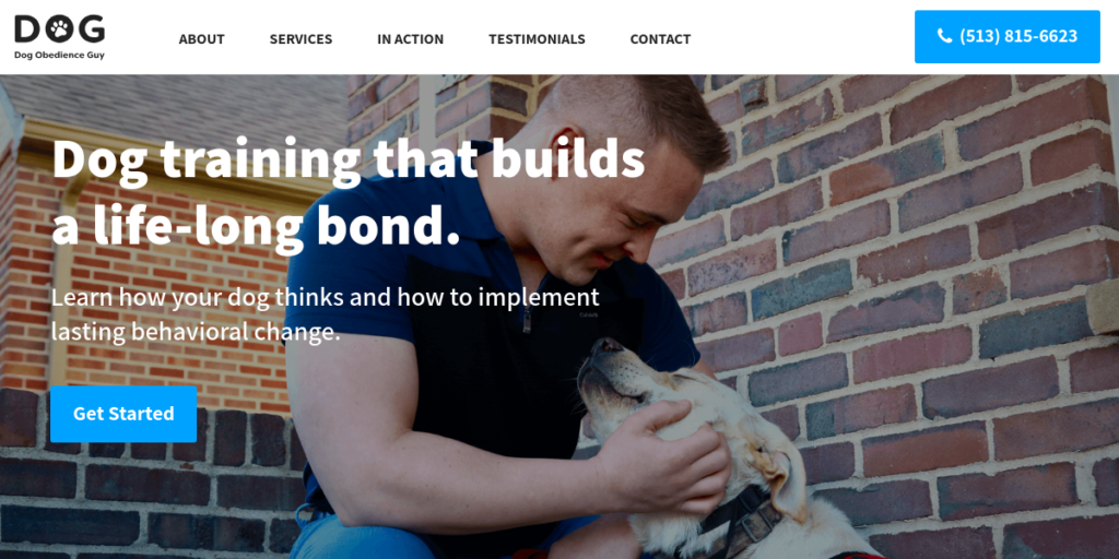Dog Training website design 21 Dog Obedience Training