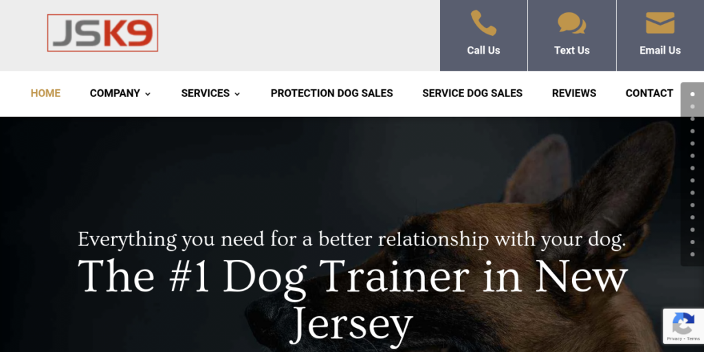 Dog Training website design 8 John Soares K9 Training