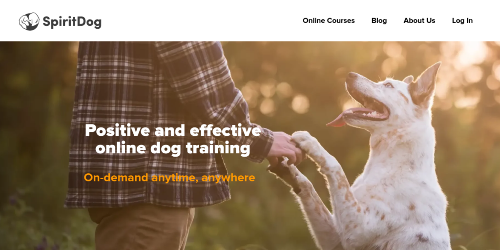 Dog Training website design 9 SpiritDog Online Dog Training