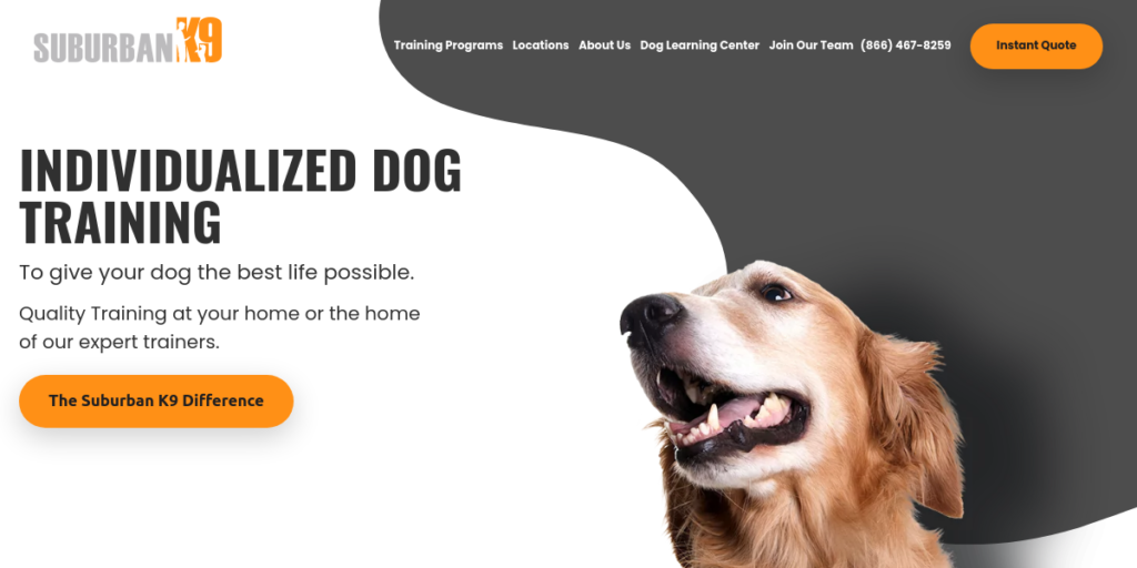 Dog Training website design 27 Suburban K9 Dog Training