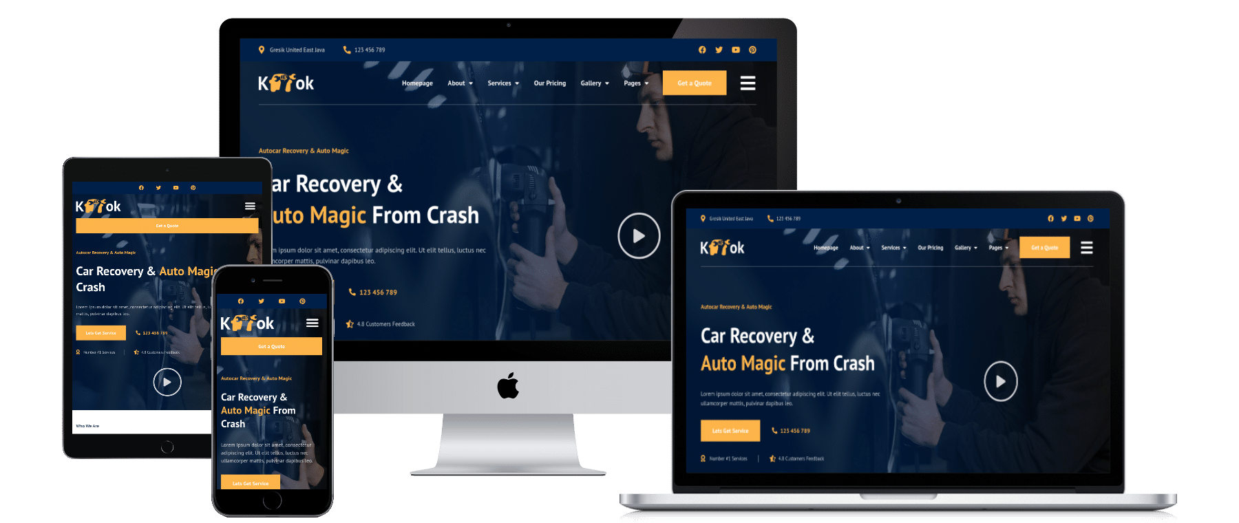 Auto Detailing Web Design 3