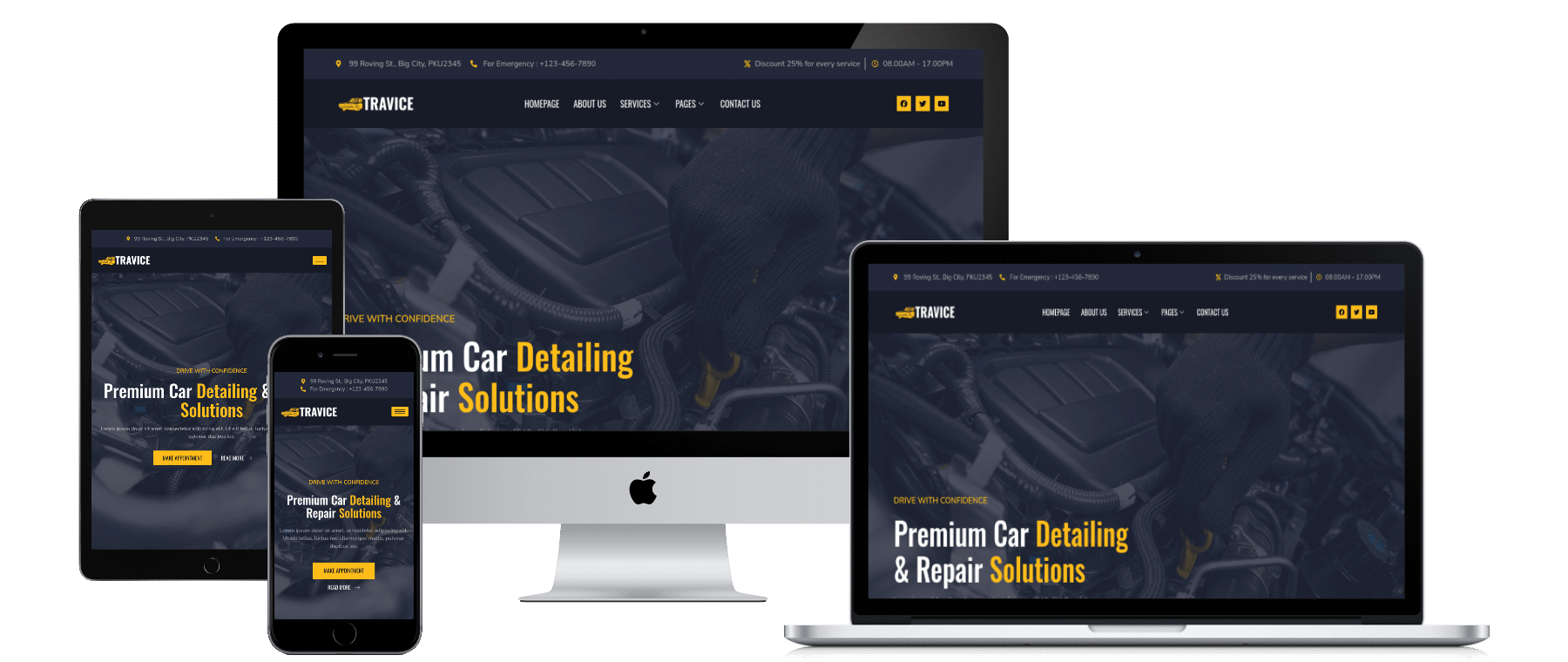 Auto Detailing Web Design 4