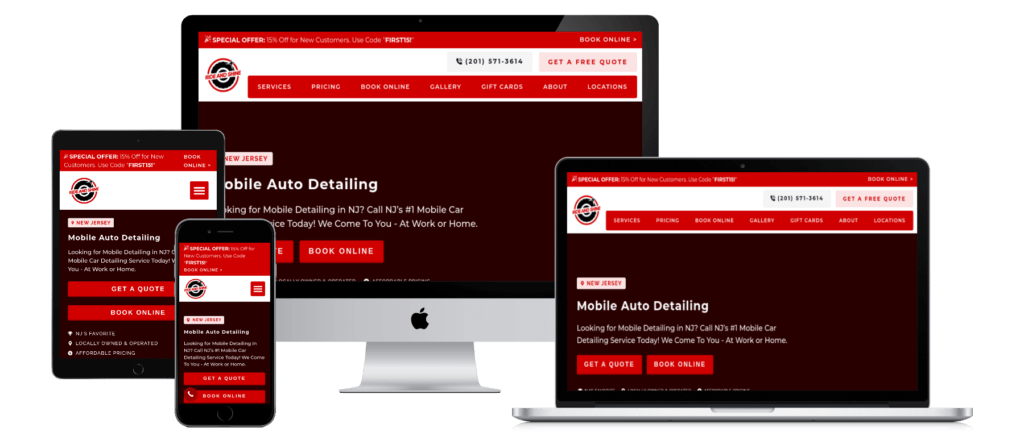 Auto Detailing Website Design 14