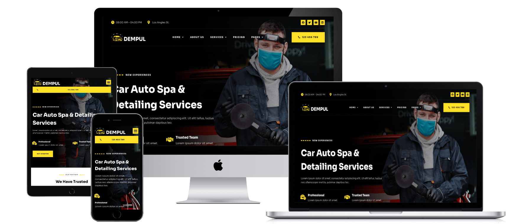 Auto Detailing Website Design 2