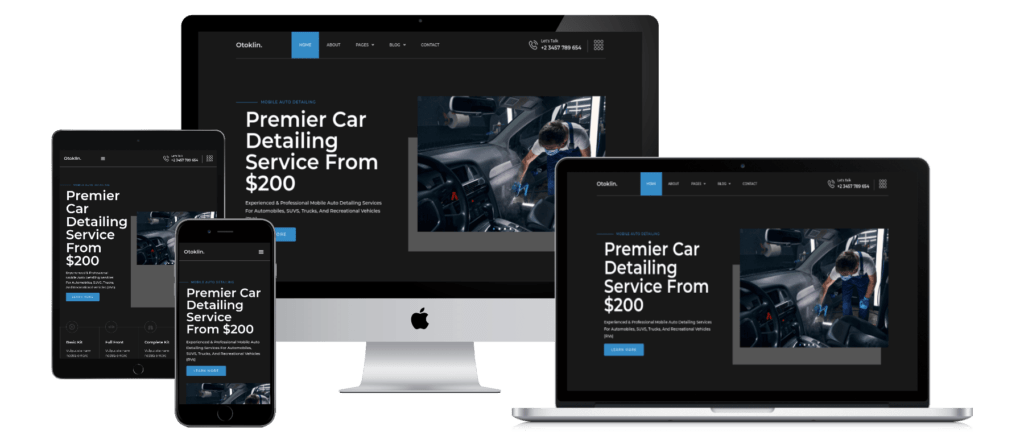 Auto Detailing Website Design 3